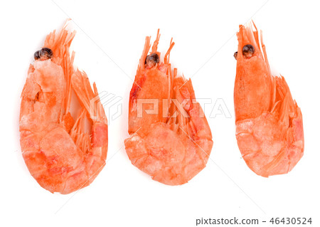 Red cooked prawn or shrimp isolated on white background 46430524