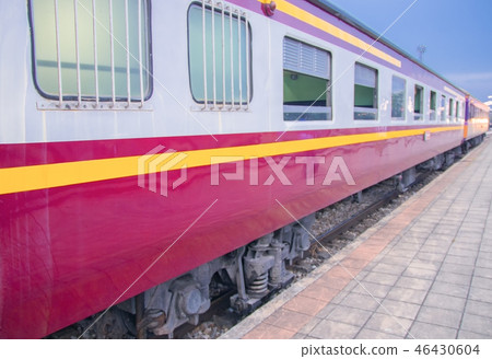 train parking At the station in countryside train parking At the station in countryside 46430604