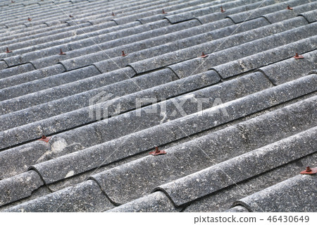 cement tile roof old texture for background  46430649