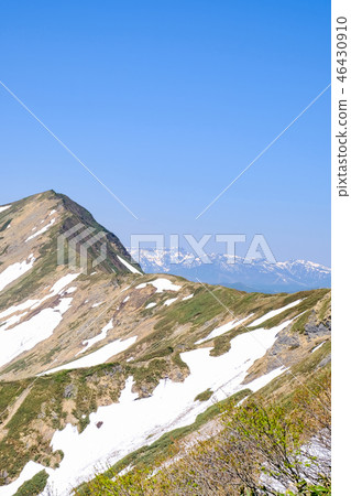 Tanigawadake在春天登山(從天神山脊路線的Ojika沼澤,看著Naeba山) Tanigawadake在春天登山(從天神山脊路線的Ojika沼澤,看著Naeba山) 46430910
