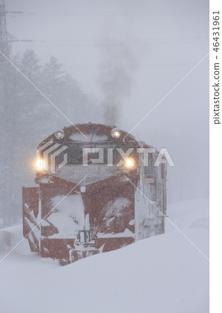 Soya main line Russell car stuck in snow jam 46431961