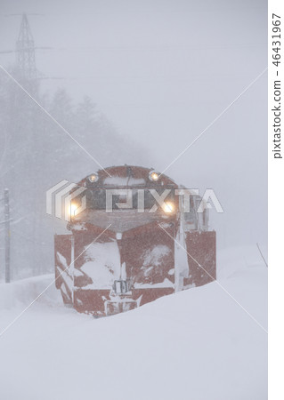 Soya main line Russell car stuck in snow jam 46431967