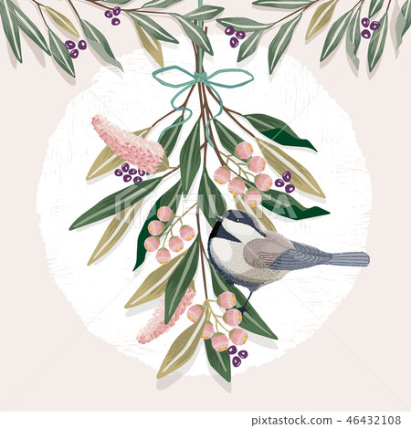 Vector illustration of a floral bouquet 46432108