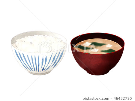 Rice miso soup 46432750