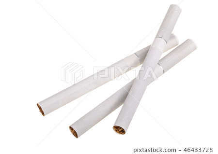 The cigarette isolated on a white background The cigarette isolated on a white background 46433728
