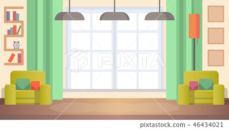 Image Living Room at Home. Cozy Home Interior 46434021