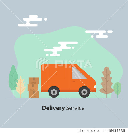 Delivery service concept. - Stock Illustration [46435286] - PIXTA