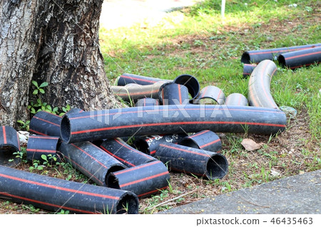 Old water pipe on park Old water pipe on park 46435463