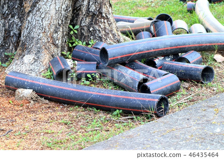 Old water pipe on park Old water pipe on park 46435464