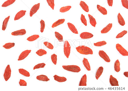 Dried goji berries Isolated on white background 46435614