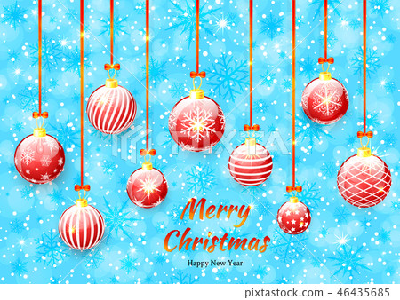 Merry Christmas and Happy New Year background Merry Christmas and Happy New Year background 46435685