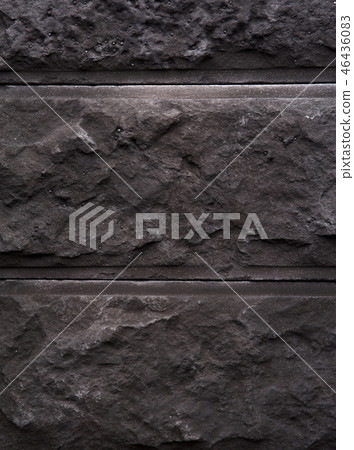 Close-up image of black stone wall Close-up image of black stone wall 46436083