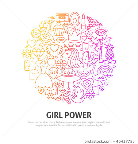 Girl Power Circle Concept Girl Power Circle Concept 46437783