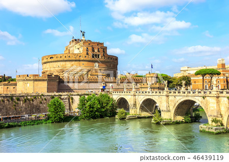 Castel Sant'Angelo and Ponte Sant'Angelo, Rome, Italy 46439119