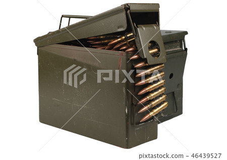 Ammo Can with ammo and ammunition belt 46439527