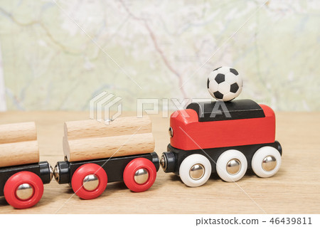 ball on the roof of a train ball on the roof of a train 46439811