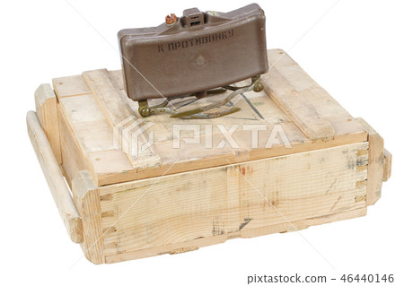 Army box of ammunition with anti-personnel mine 46440146
