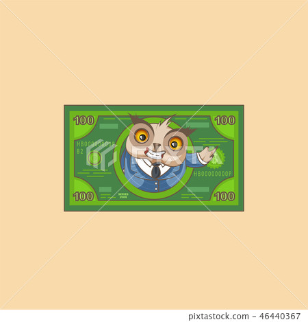owl in business suit money profit dollar 46440367