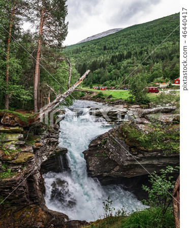 Gudbrandsjuvet gorge in Norway Gudbrandsjuvet gorge in Norway 46440417