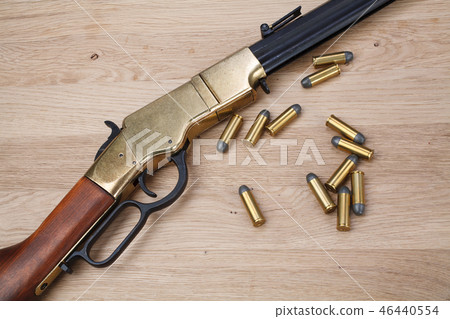 Wild west period repeating rifle Wild west period repeating rifle 46440554