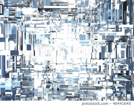 CG 3D例證長方形中心背景IT SF未來 46441648