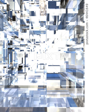 CG 3D例證長方形中心背景IT SF未來 46441649