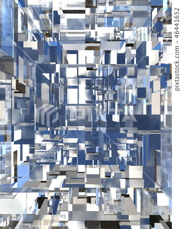 CG 3D例證長方形中心背景IT SF未來 46441652