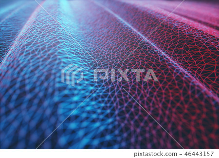 Abstract Background Hologram Colored Connection Abstract Background Hologram Colored Connection 46443157