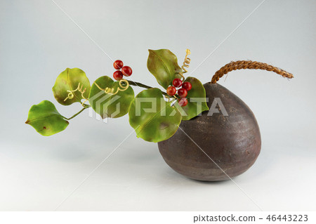 Salty rose made of resin clay (flower art) 46443223