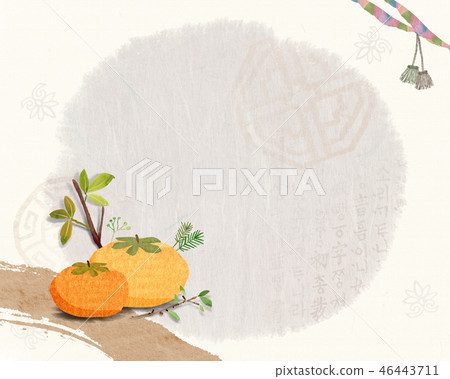 the Korean traditional style background 46443711