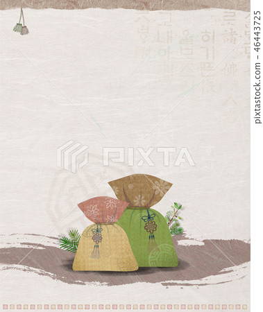 the Korean traditional style background 46443725