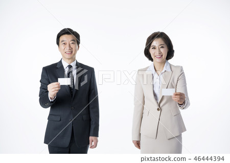 Portrait of Middleaged Asian Couple - Career in Midlife Portrait of Middleaged Asian Couple - Career in Midlife 46444394
