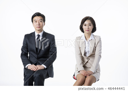 Portrait of Middleaged Asian Couple - Career in Midlife Portrait of Middleaged Asian Couple - Career in Midlife 46444441