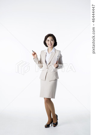 Portrait of Middleaged Asian Couple - Career in Midlife Portrait of Middleaged Asian Couple - Career in Midlife 46444447