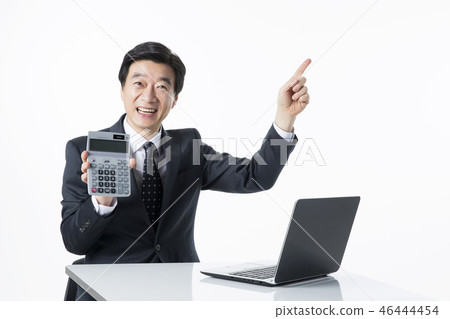 Portrait of Middleaged Asian Couple - Career in Midlife Portrait of Middleaged Asian Couple - Career in Midlife 46444454