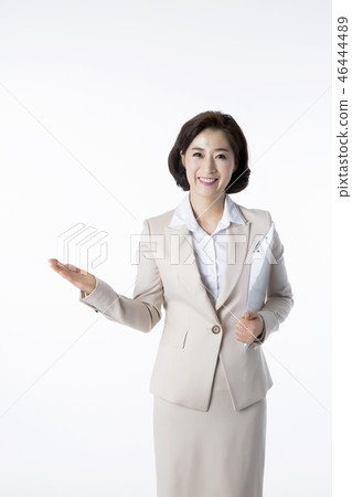 Portrait of Middleaged Asian Couple - Career in Midlife Portrait of Middleaged Asian Couple - Career in Midlife 46444489
