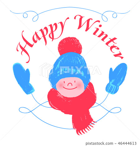 Happy winter. Vector illustration 46444613