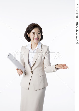 Portrait of Middleaged Asian Couple - Career in Midlife Portrait of Middleaged Asian Couple - Career in Midlife 46444657