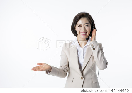 Portrait of Middleaged Asian Couple - Career in Midlife Portrait of Middleaged Asian Couple - Career in Midlife 46444690