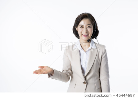 Portrait of Middleaged Asian Couple - Career in Midlife Portrait of Middleaged Asian Couple - Career in Midlife 46444697