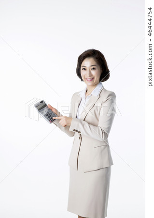 Portrait of Middleaged Asian Couple - Career in Midlife Portrait of Middleaged Asian Couple - Career in Midlife 46444754