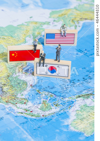 An emblem of Korea and Koreans concept, with national flag 'Taegukgi', national flower 'Rose of Sharon' and so on. 096 46444810