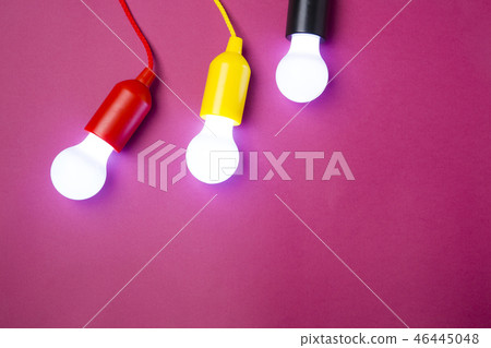 Light bulb glowing as Business idea concept with concept creative thinking and innovative solutions. 164 Light bulb glowing as Business idea concept with concept creative thinking and innovative solutions. 164 46445048