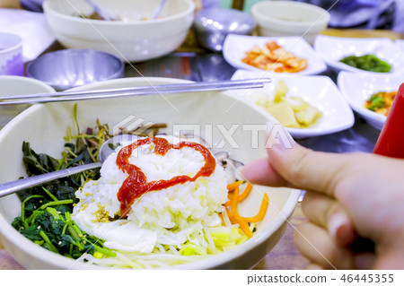 Korean food, Mixed Rice Bibimbab ,korean food  46445355
