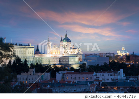 La Almudena Cathedral  at Madrid, Spain. 46445719
