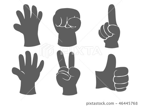 Sign of hand Sign of hand 46445768