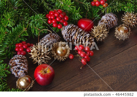Christmas garland Christmas background Christmas decoration Christmas image decoration 46445982
