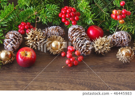 Christmas garland Christmas background Christmas decoration Christmas image decoration 46445983