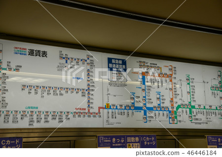 Ordinary fare table Ordinary fare table 46446184