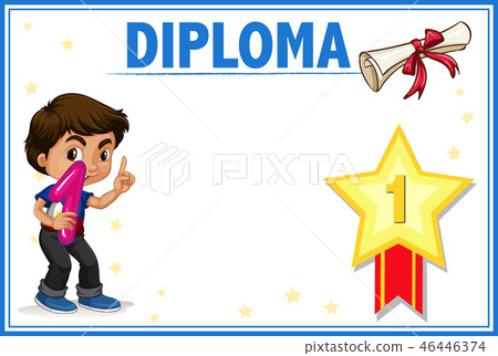 Diploma with boy concept Diploma with boy concept 46446374